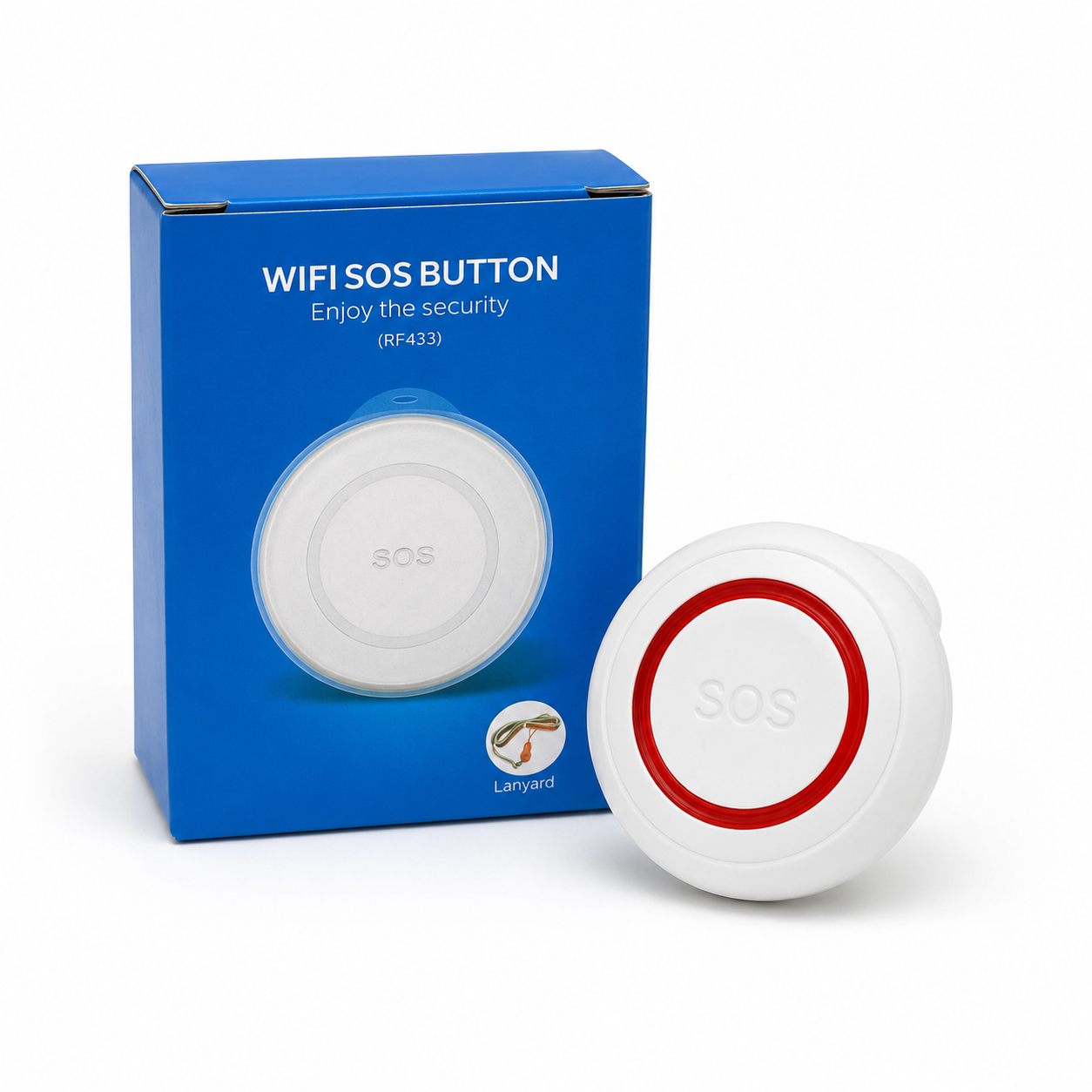 Botón SOS Inteligente Wi-Fi Tuya para Emergencias en el Hogar