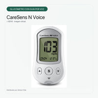 Glucómetro CareSens N Voice con Guía por Voz y Pantalla Grande