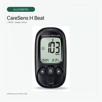 Glucómetro CareSens H Beat con Pantalla Clara y Eyector de Tira