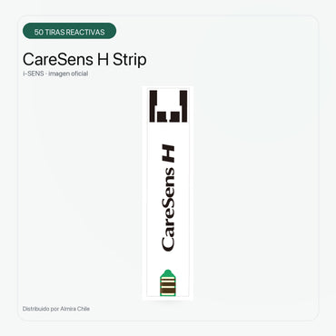 Tiras Reactivas CareSens H para Glucómetro H Beat – 50 Unidades