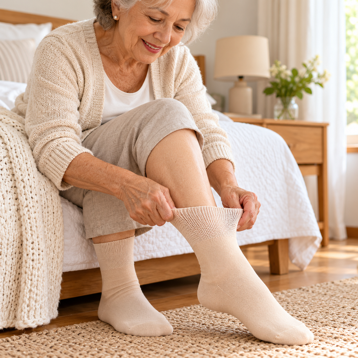 Calcetines de Ajuste Holgado para Mujeres con Diabetes – Pack de 7 Pares
