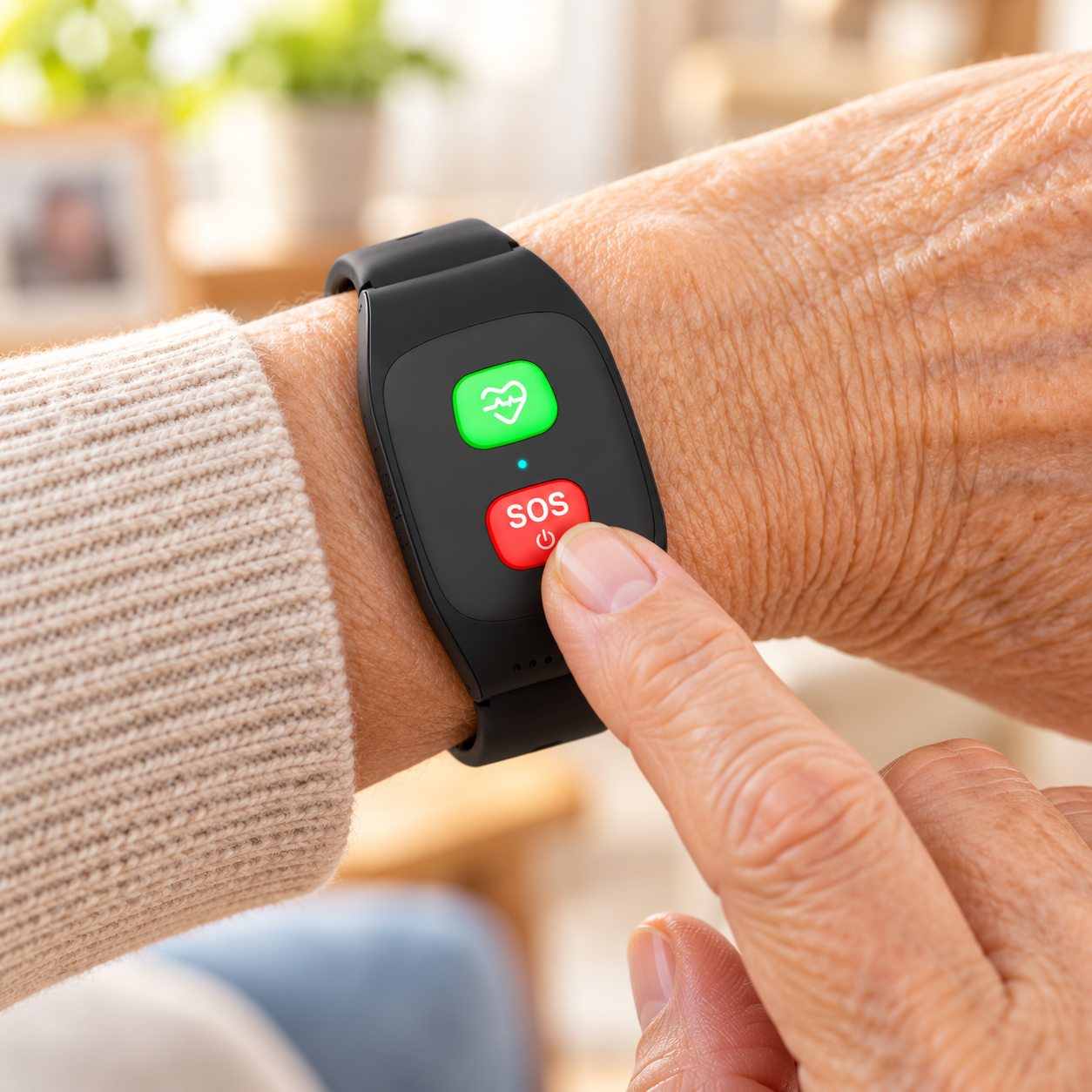 Reloj inteligente con rastreador GPS 4G para personas mayores, pulsera, alarma de emergencia, rastreador GPS SOS, Monitor de ritmo cardíaco y presión arterial