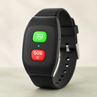 Reloj inteligente con rastreador GPS 4G para personas mayores, pulsera, alarma de emergencia, rastreador GPS SOS, Monitor de ritmo cardíaco y presión arterial