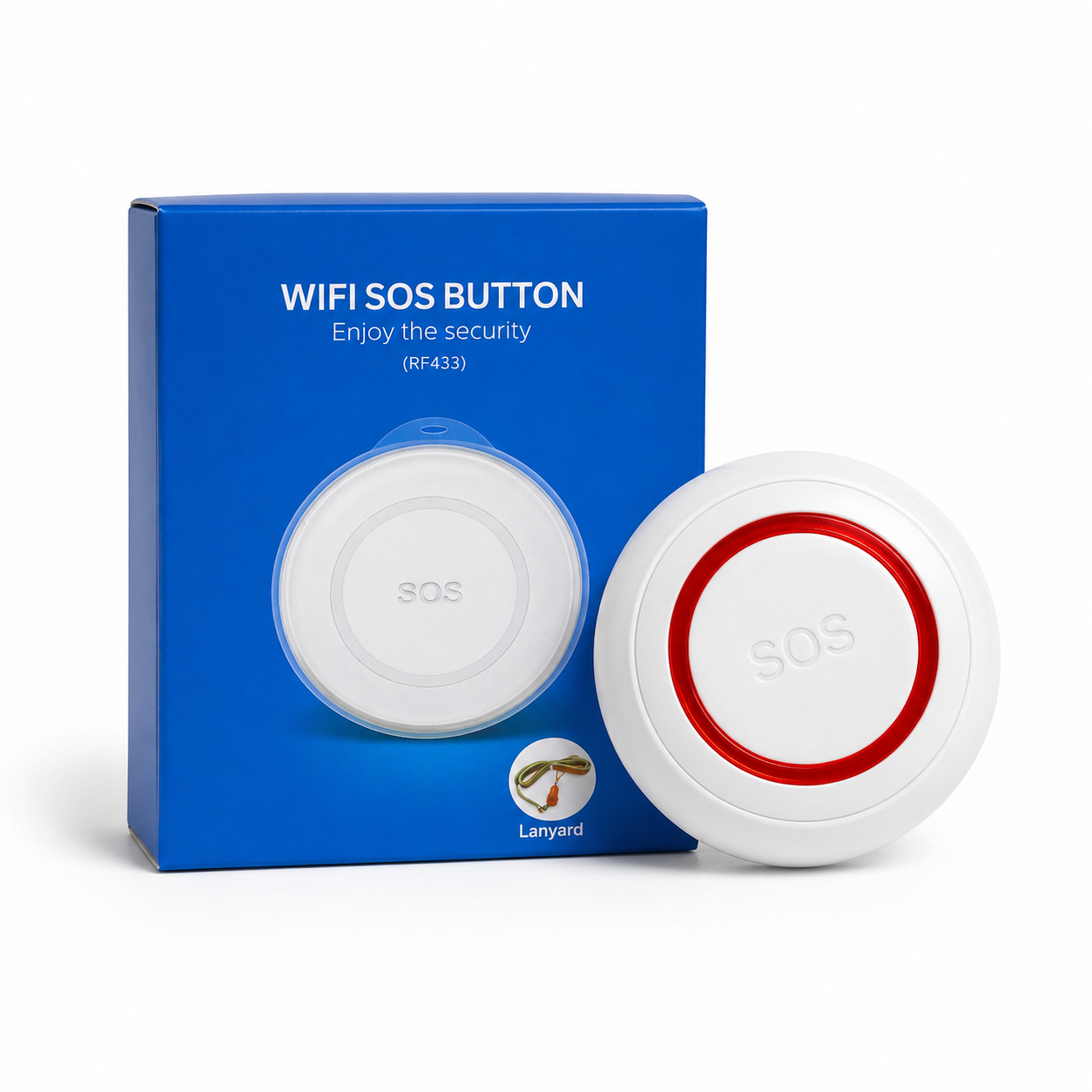 Botón SOS Inteligente Wi-Fi Tuya para Emergencias en el Hogar